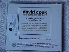 DAVID COOK Rare 2008 THE TIME OF MY LIFE 2tk Promo CD