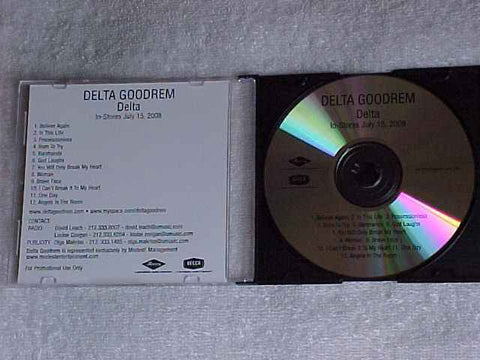 Delta Goodrem Rare 2008 Delta 12tk Promo Advance adv Cd